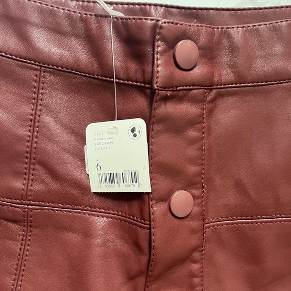 Free People faux leather mini skirt NWT - Picture 2 of 5